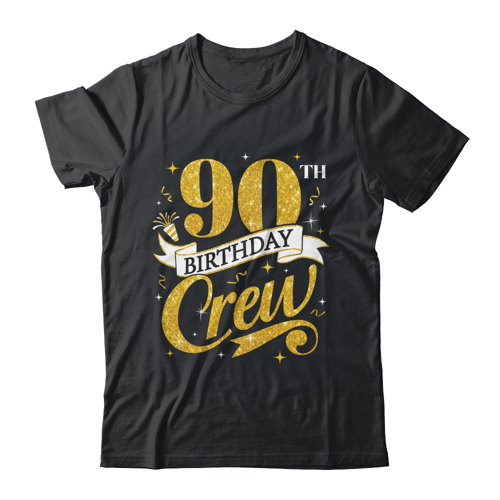 90th Birthday Crew 90th Bday Party Squad Friends Crown Funny Shirt & Tank Top | siriusteestore
