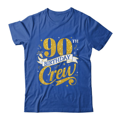 90th Birthday Crew 90th Bday Party Squad Friends Crown Funny Shirt & Tank Top | siriusteestore
