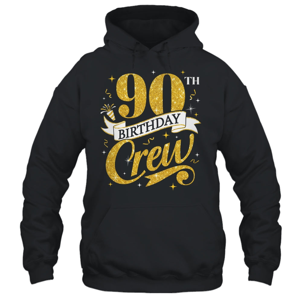 90th Birthday Crew 90th Bday Party Squad Friends Crown Funny Shirt & Tank Top | siriusteestore