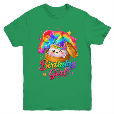9Th Birthday Girl Dumpling Kawaii Pastel Anime 9 Years Old Youth Shirt | siriusteestore
