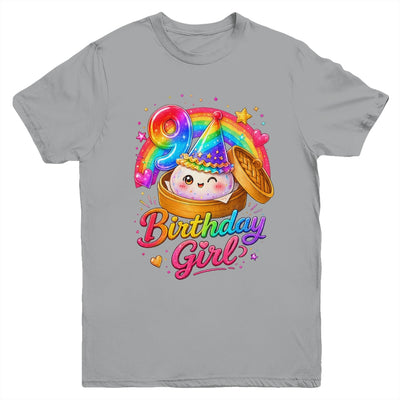 9Th Birthday Girl Dumpling Kawaii Pastel Anime 9 Years Old Youth Shirt | siriusteestore