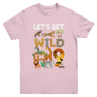 9 Year Old Zoo Birthday Safari Jungle Animal 9th Bday Youth Shirt | siriusteestore