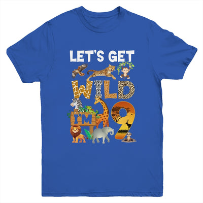 9 Year Old Zoo Birthday Safari Jungle Animal 9th Bday Youth Shirt | siriusteestore