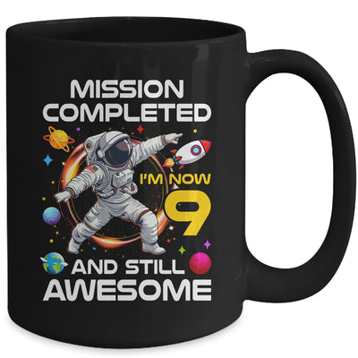 9th Birthday Astronaut 9 Years Old Outer Space Birthday Mug | siriusteestore