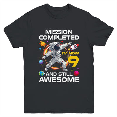 9th Birthday Astronaut 9 Years Old Outer Space Birthday Youth Shirt | siriusteestore