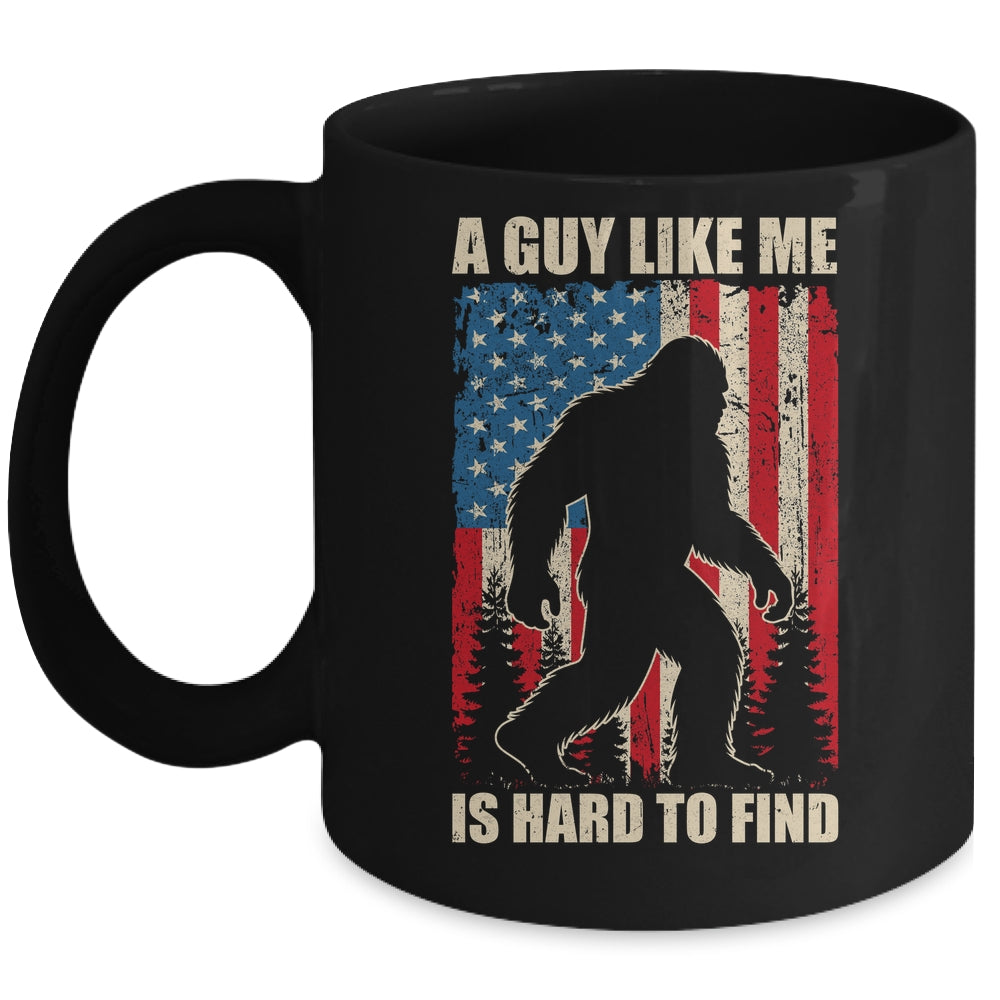 A Guy Like Me Is Hard To Find Bigfoot 4Th Of July Patriotic Mug | siriusteestore