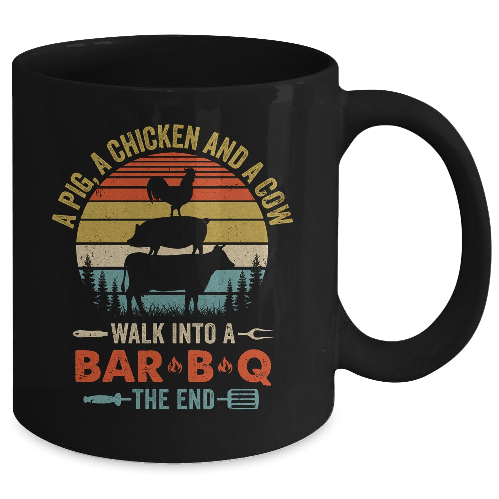 A Pig A Chicken And A Cow Grilling BBQ Barbecue Lover Mug | siriusteestore