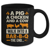 A Pig A Chicken And A Cow Grilling BBQ Lover Barbecue Mug | siriusteestore