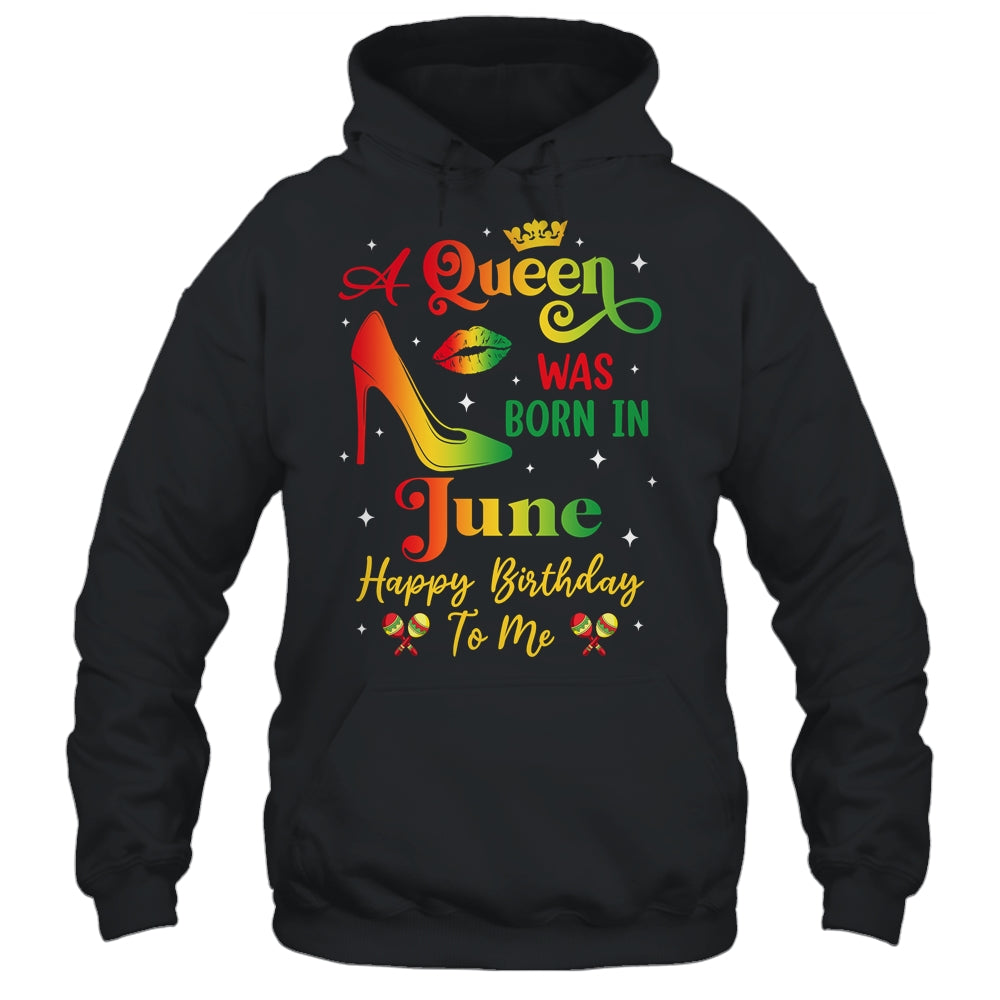 A Queen Was Born In June Jamaica Birthday Girl Party Shirt & Tank Top | siriusteestore