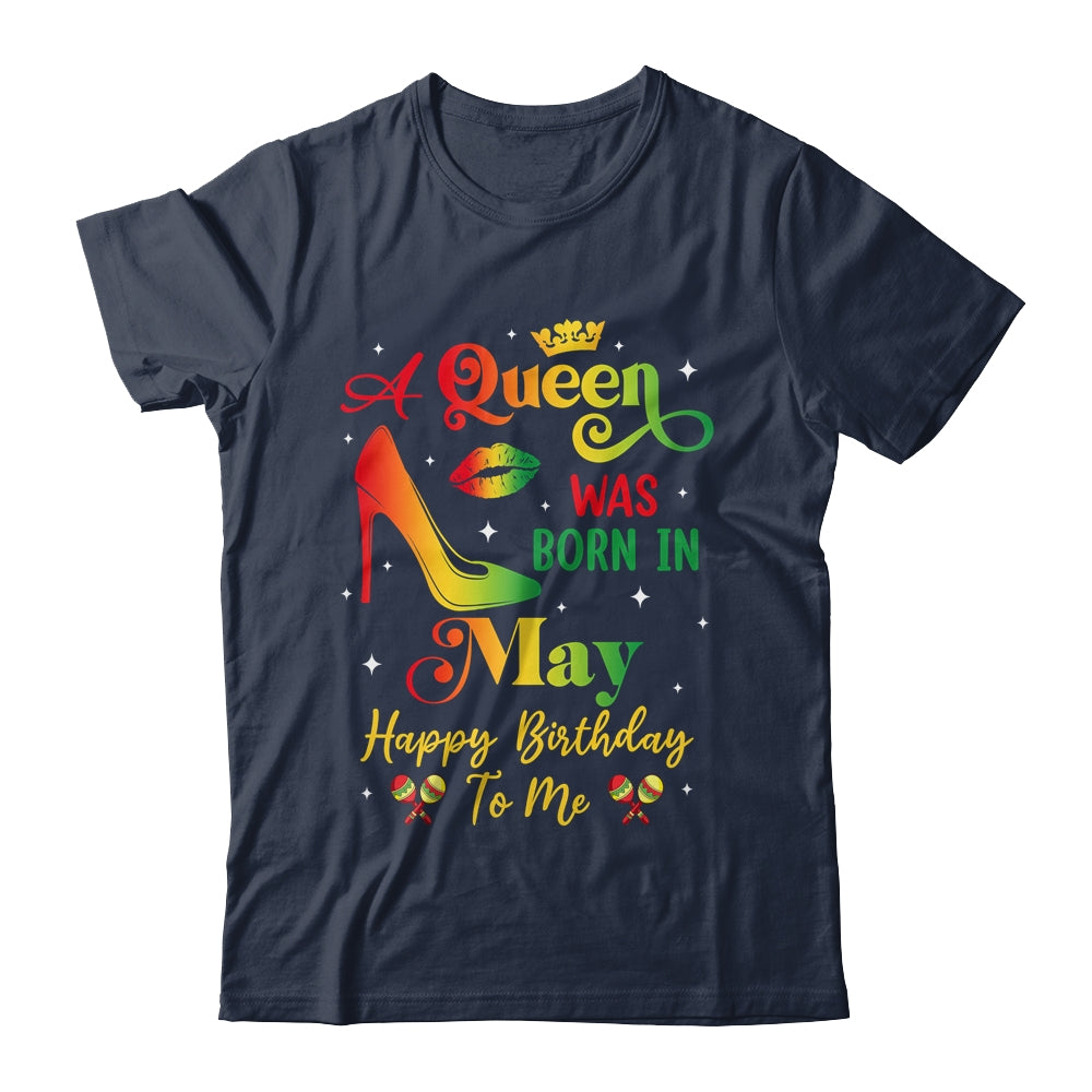 A Queen Was Born In May Jamaica Birthday Girl Party Shirt & Tank Top | siriusteestore