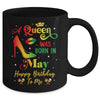 A Queen Was Born In May Jamaica Birthday Girl Party Mug | siriusteestore