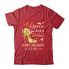 A Queen Was Born In October High Heels Happy Birthday To Me Shirt & Tank Top | siriusteestore