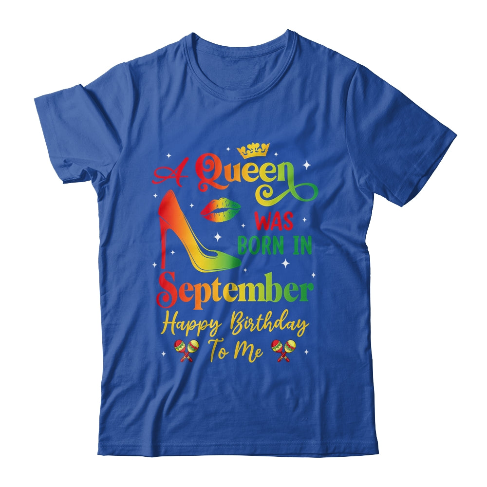 A Queen Was Born In September Jamaica Birthday Girl Party Shirt & Tank Top | siriusteestore