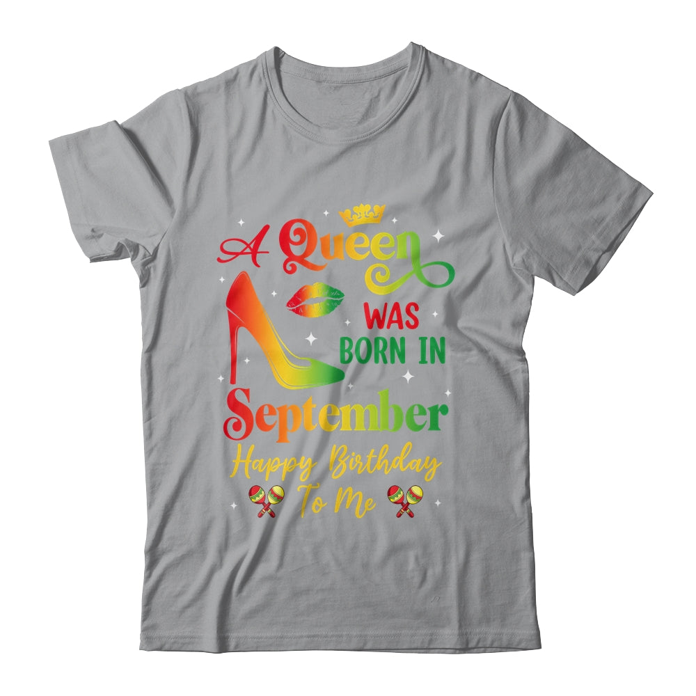 A Queen Was Born In September Jamaica Birthday Girl Party Shirt & Tank Top | siriusteestore