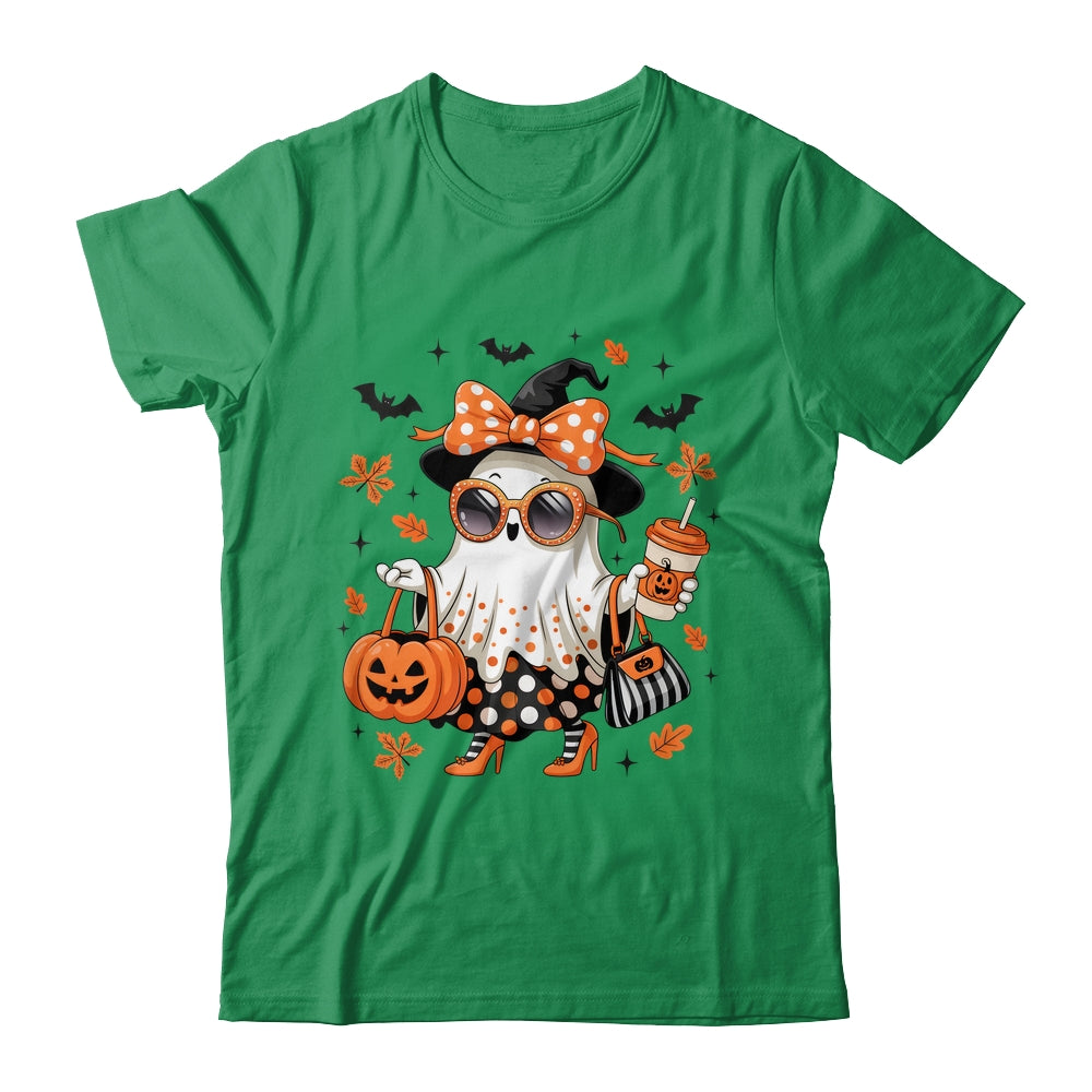 About Cute Funny Ghost Pumpkin Halloween Bow Funny Shirt & Sweatshirt | siriusteestore