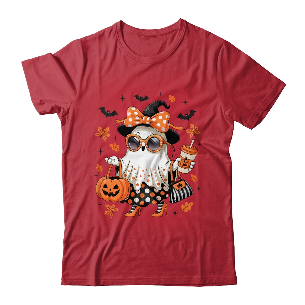 About Cute Funny Ghost Pumpkin Halloween Bow Funny Shirt & Sweatshirt | siriusteestore