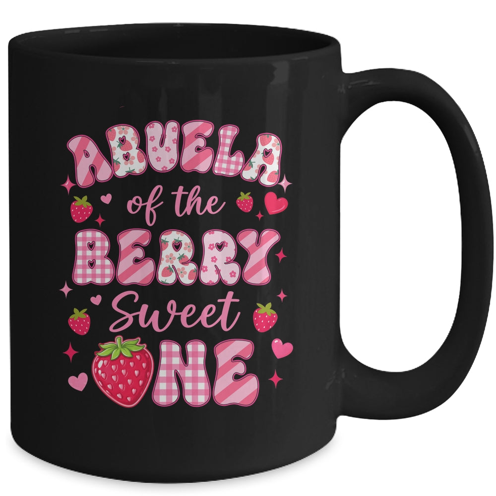 Abuela Of The Berry Sweet One Strawberry First Birthday Mug | siriusteestore