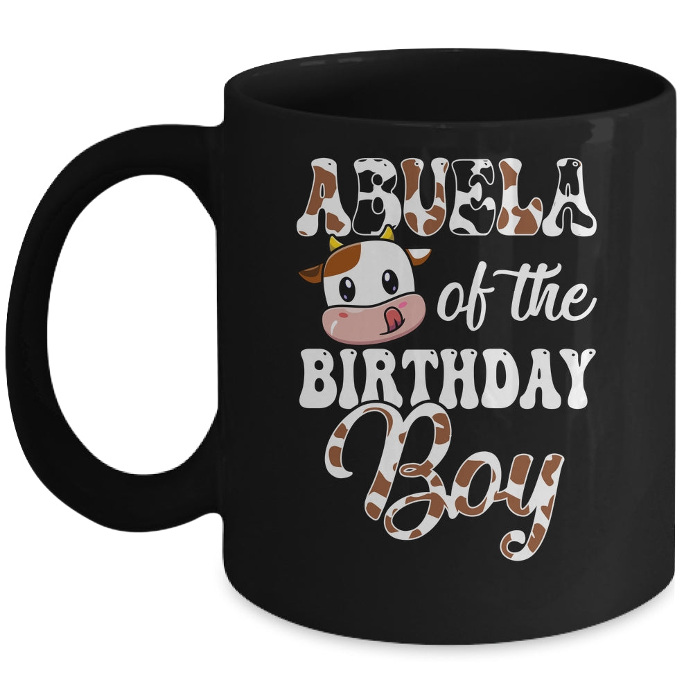 Abuela Of The Birthday Boy Cow Farm 1st Birthday Boy Mug | siriusteestore