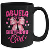Abuela Of The Birthday Girl Coquette Bow Matching Family Mug | siriusteestore