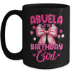 Abuela Of The Birthday Girl Coquette Bow Matching Family Mug | siriusteestore