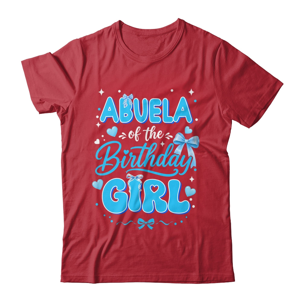 Abuela Of The Birthday Girl Family Coquette Bow Blue Cute Shirt & Hoodie | siriusteestore
