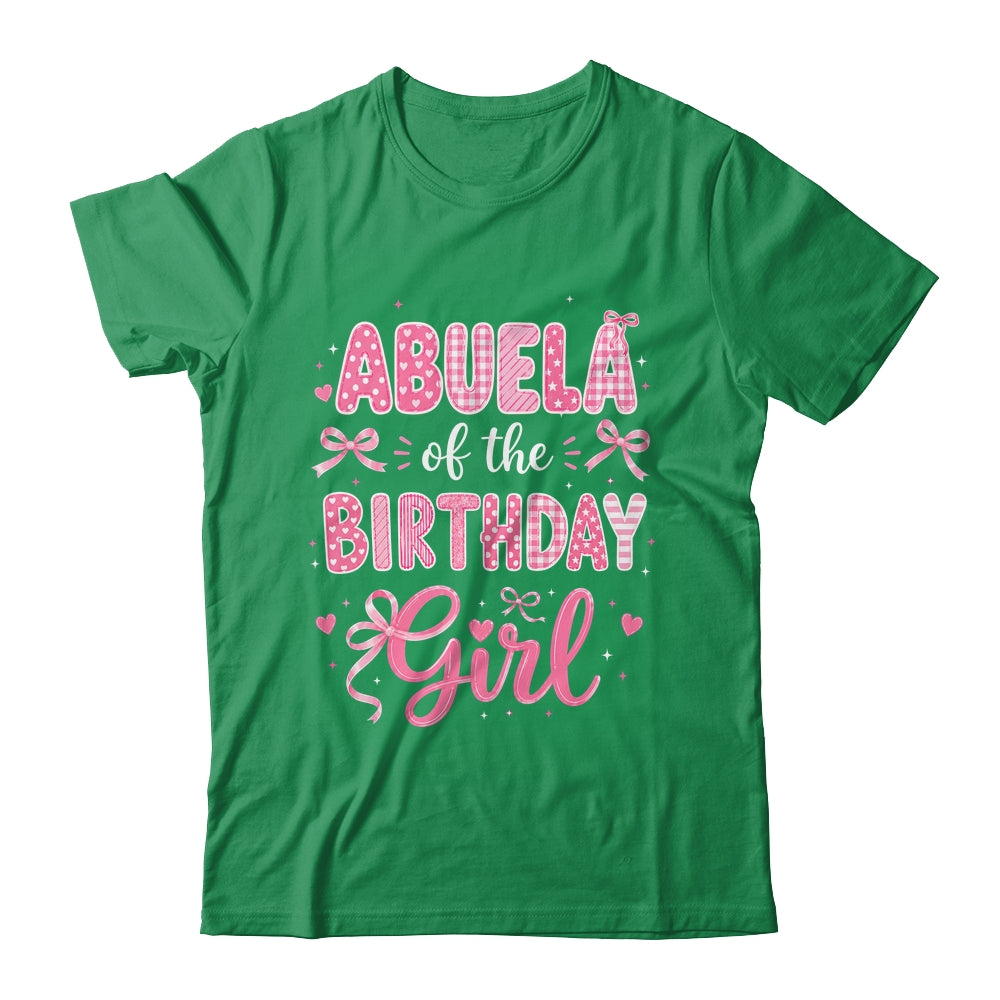 Abuela Of The Birthday Girl Matching Pink Coquette Bow Shirt & Hoodie | siriusteestore