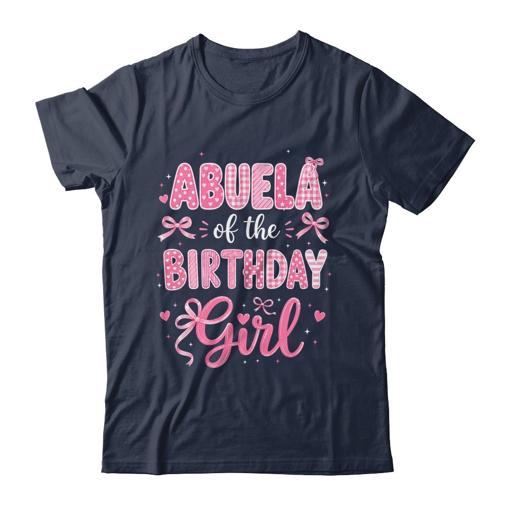 Abuela Of The Birthday Girl Matching Pink Coquette Bow Shirt & Hoodie | siriusteestore