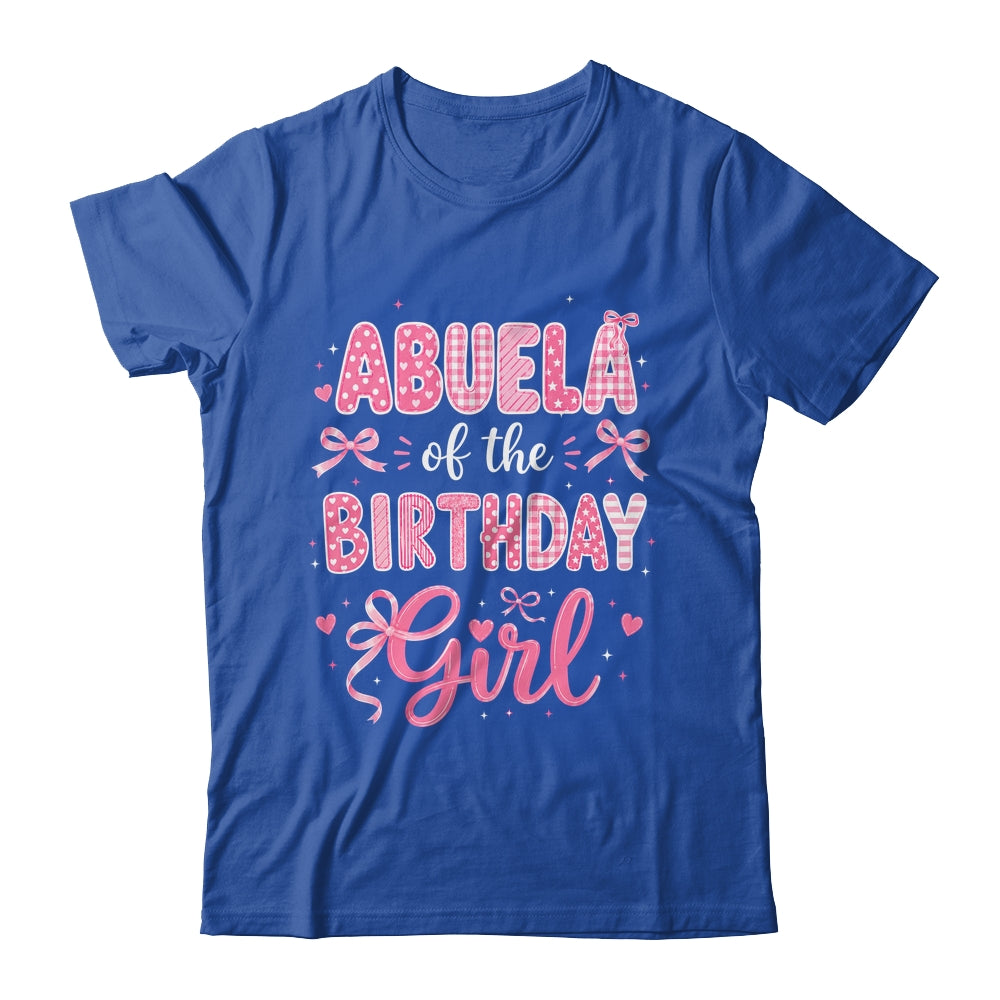 Abuela Of The Birthday Girl Matching Pink Coquette Bow Shirt & Hoodie | siriusteestore