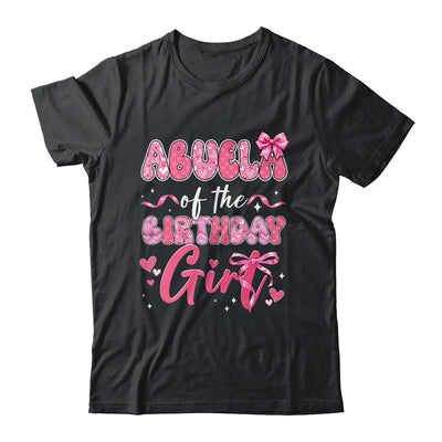 Abuela Of The Birthday Girl Pink Coquette Bow Family Shirt & Hoodie | siriusteestore