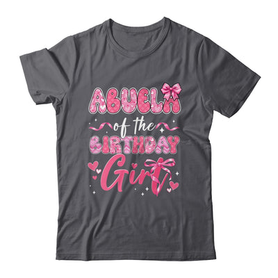 Abuela Of The Birthday Girl Pink Coquette Bow Family Shirt & Hoodie | siriusteestore