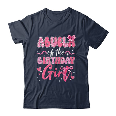 Abuela Of The Birthday Girl Pink Coquette Bow Family Shirt & Hoodie | siriusteestore