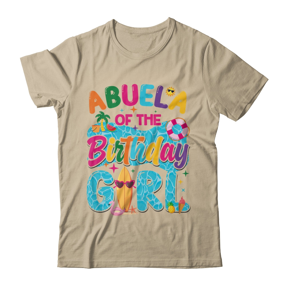 Abuela Of The Birthday Girl Pool Party Beach Family Matching Shirt & Hoodie | siriusteestore