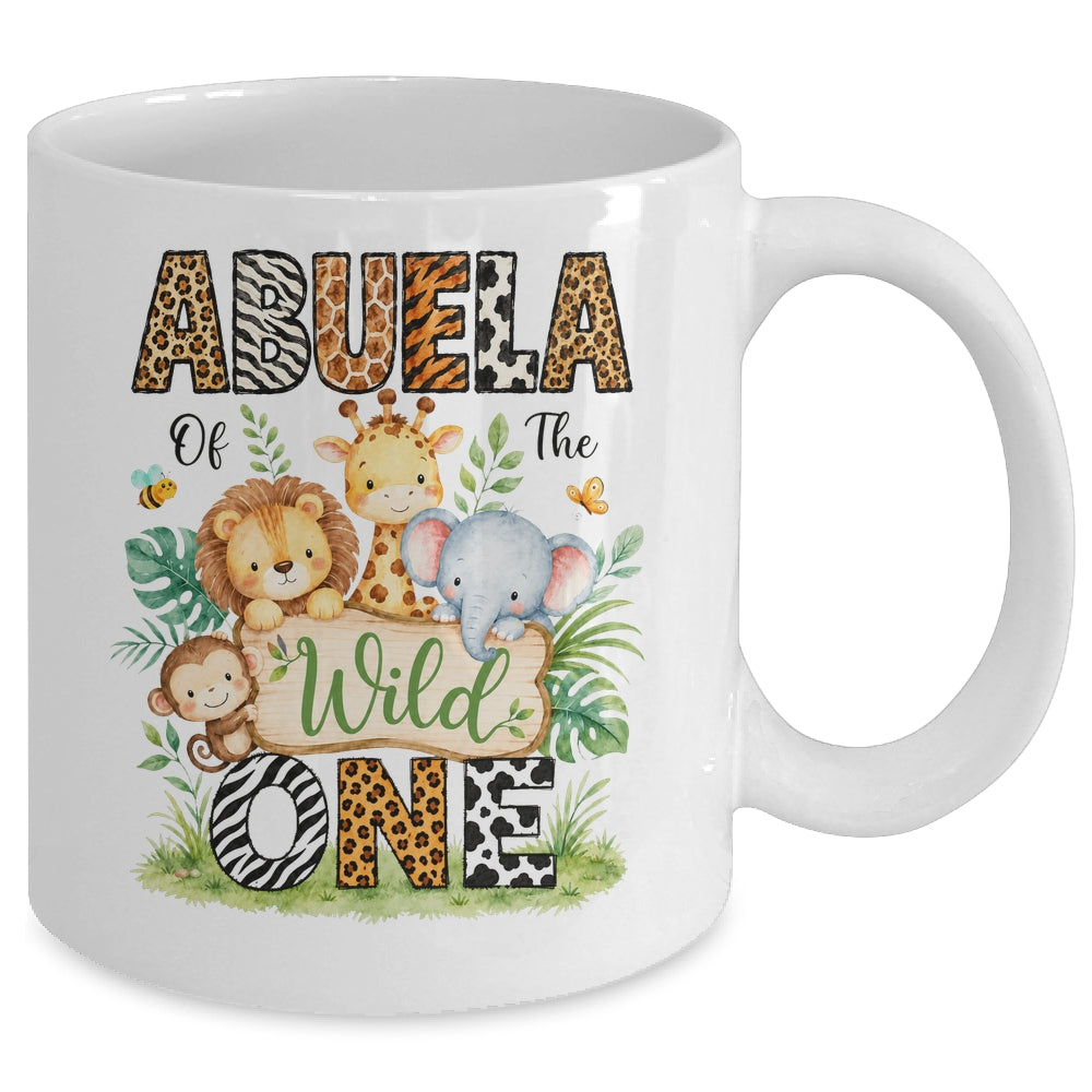 Abuela Of The Wild One First Birthday Boy Jungle Safari Mug | siriusteestore