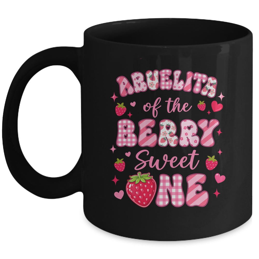 Abuelita Of The Berry Sweet One Strawberry First Birthday Mug | siriusteestore