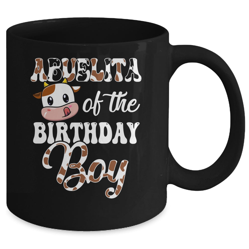 Abuelita Of The Birthday Boy Cow Farm 1st Birthday Boy Mug | siriusteestore