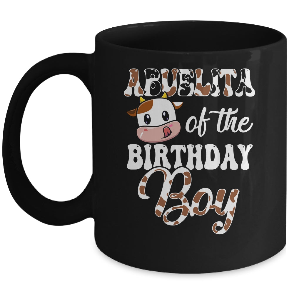 Abuelita Of The Birthday Boy Cow Farm 1st Birthday Boy Mug | siriusteestore