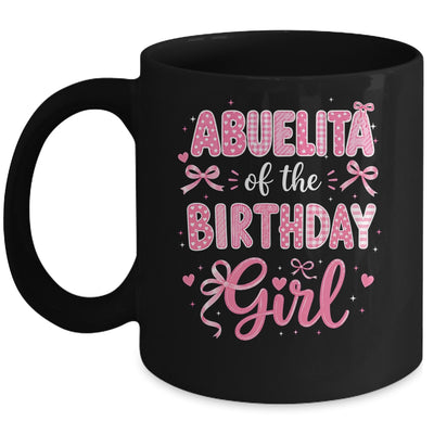 Abuelita Of The Birthday Girl Matching Pink Coquette Bow Mug | siriusteestore