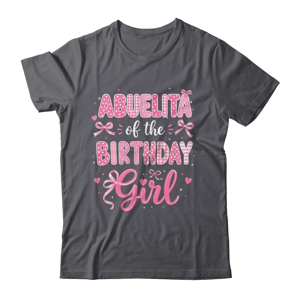 Abuelita Of The Birthday Girl Matching Pink Coquette Bow Shirt & Hoodie | siriusteestore