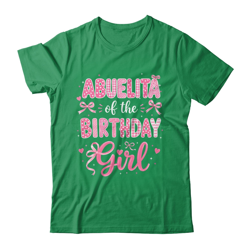 Abuelita Of The Birthday Girl Matching Pink Coquette Bow Shirt & Hoodie | siriusteestore