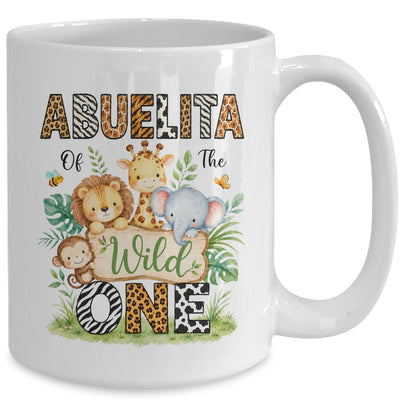 Abuelita Of The Wild One First Birthday Boy Jungle Safari Mug | siriusteestore