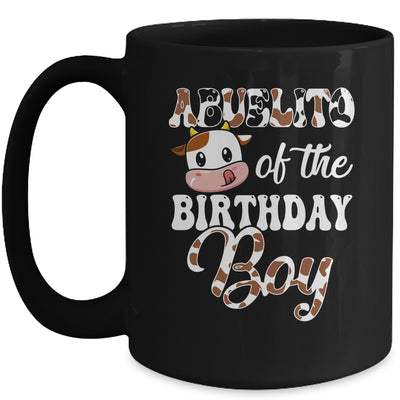 Abuelito Of The Birthday Boy Cow Farm 1st Birthday Boy Mug | siriusteestore