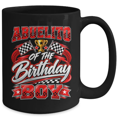 Abuelito Of The Birthday Boy Race Car Family Pit Crew Mug | siriusteestore