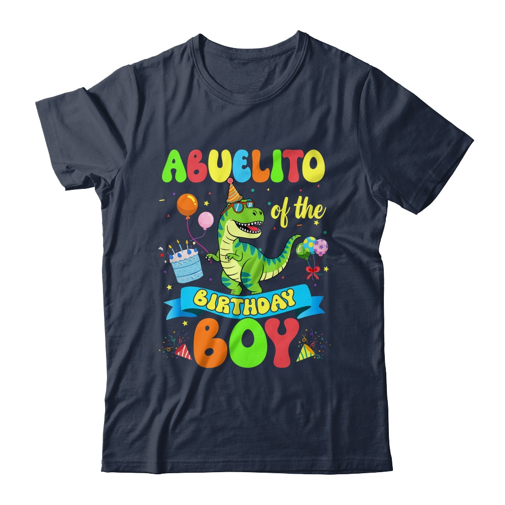 Abuelito Of The Birthday Boy TRex Dinosaur Birthday Family Shirt & Hoodie | siriusteestore