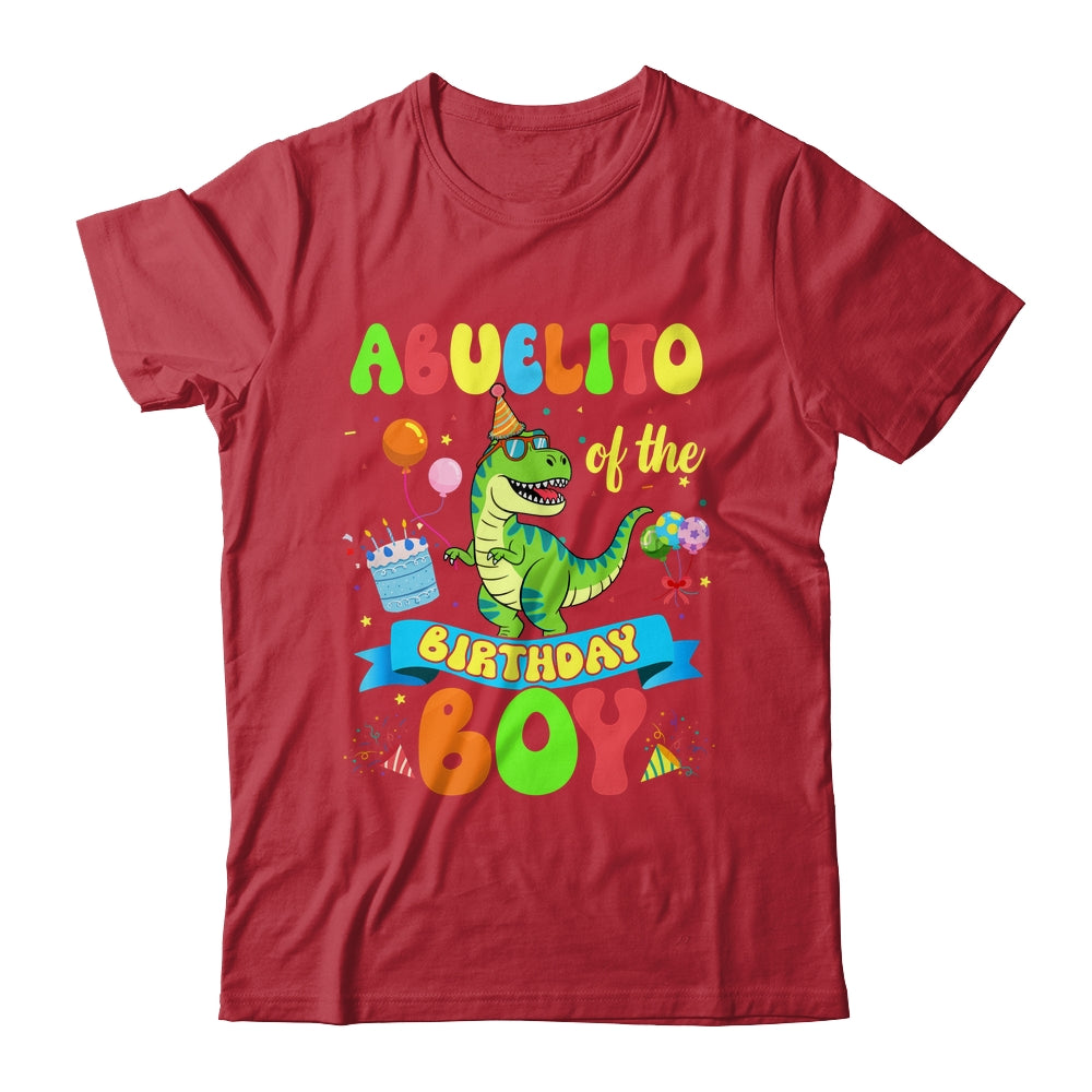 Abuelito Of The Birthday Boy TRex Dinosaur Birthday Family Shirt & Hoodie | siriusteestore