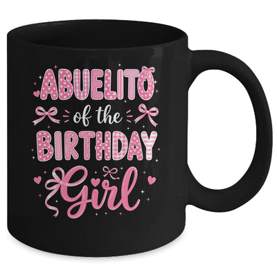 Abuelito Of The Birthday Girl Matching Pink Coquette Bow Mug | siriusteestore