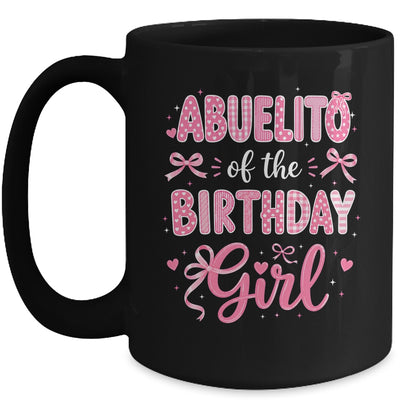 Abuelito Of The Birthday Girl Matching Pink Coquette Bow Mug | siriusteestore