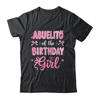 Abuelito Of The Birthday Girl Matching Pink Coquette Bow Shirt & Hoodie | siriusteestore