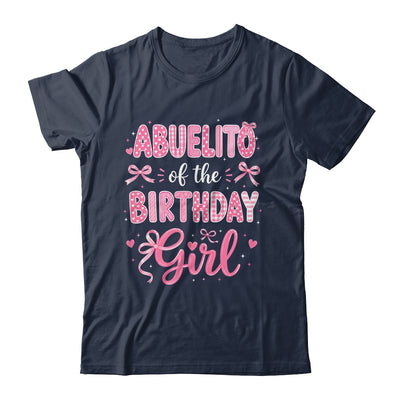 Abuelito Of The Birthday Girl Matching Pink Coquette Bow Shirt & Hoodie | siriusteestore