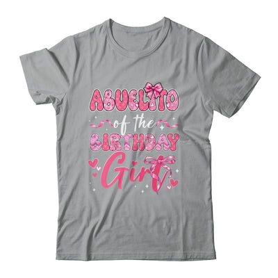 Abuelito Of The Birthday Girl Pink Coquette Bow Family Shirt & Hoodie | siriusteestore