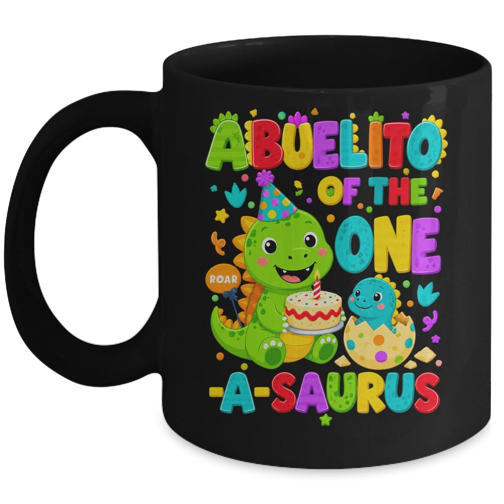 Abuelito Of The One-A-Saurus 1St Birthday Boy T-Rex Dinosaur Mug | siriusteestore